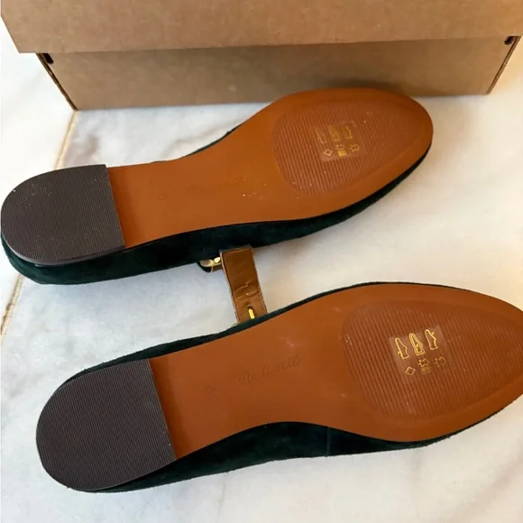 Madewell Remy Mary Jane Flat in midnight forest size 8 - Picture 3 of 5